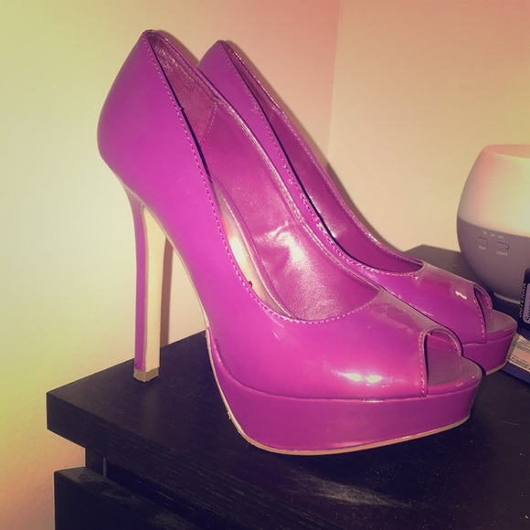 cute purple heels